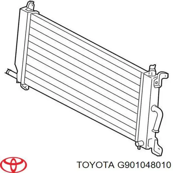 G901048010 Toyota radiador de esfriamento de motor