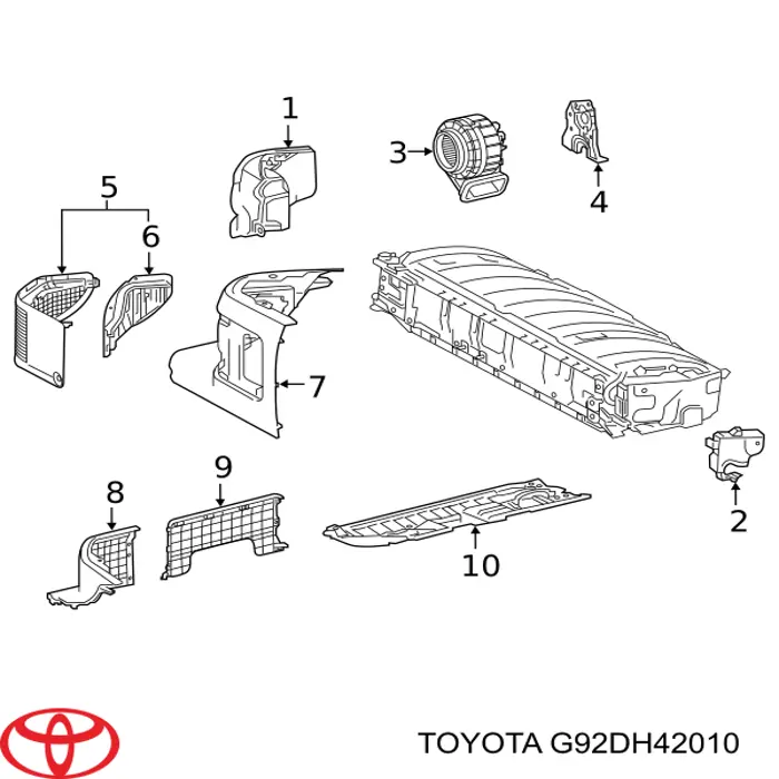 Фильтр воздушный Toyota G92DH42010