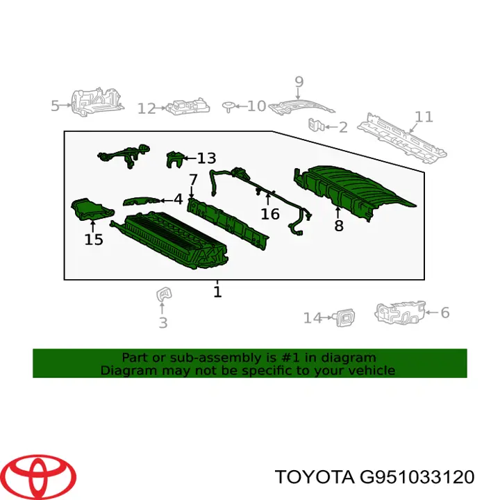 Батарейный модуль электромобиля G951033120 Toyota