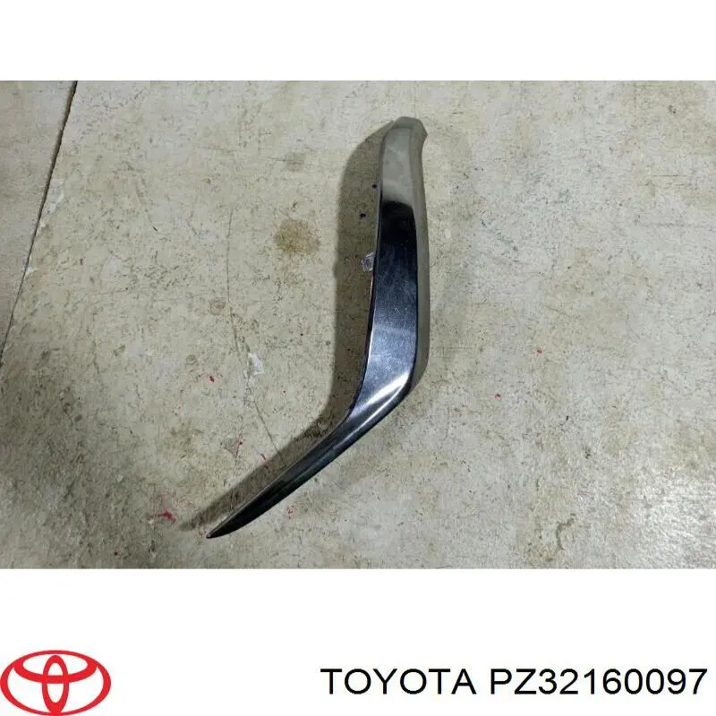 Moldura direita do pára-choque dianteiro para Toyota Land Cruiser (J200)