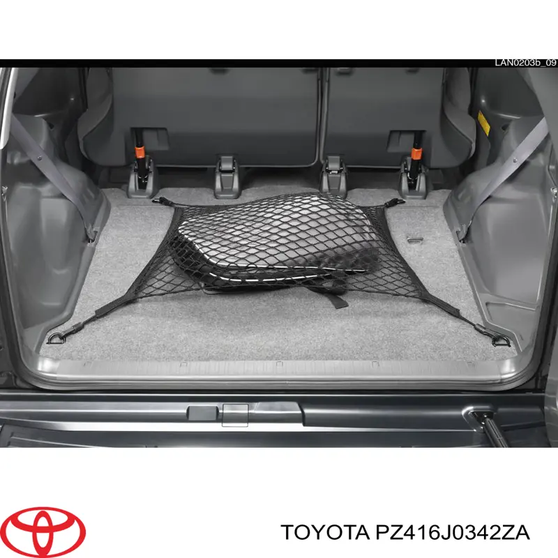 Сетка багажного отсека на Toyota Land Cruiser PRADO 