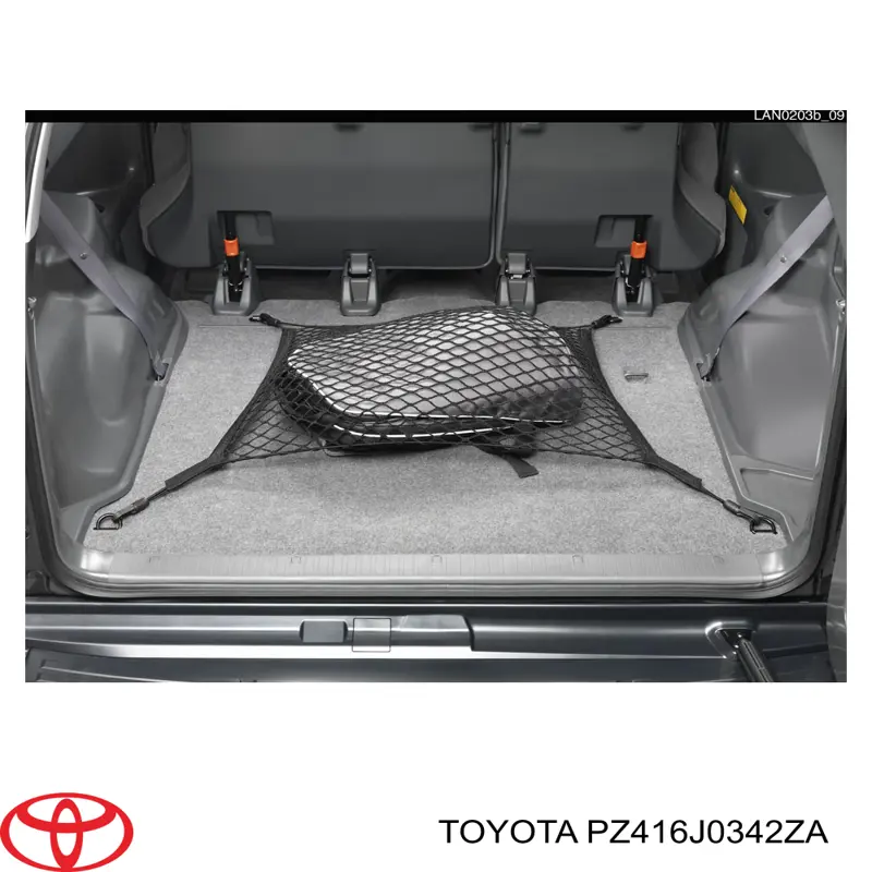 Купить PZ416J0342ZA Toyota Сетка багажного отсека