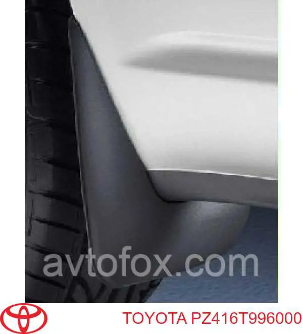 Брызговики задние, комплект на Toyota Avensis T25