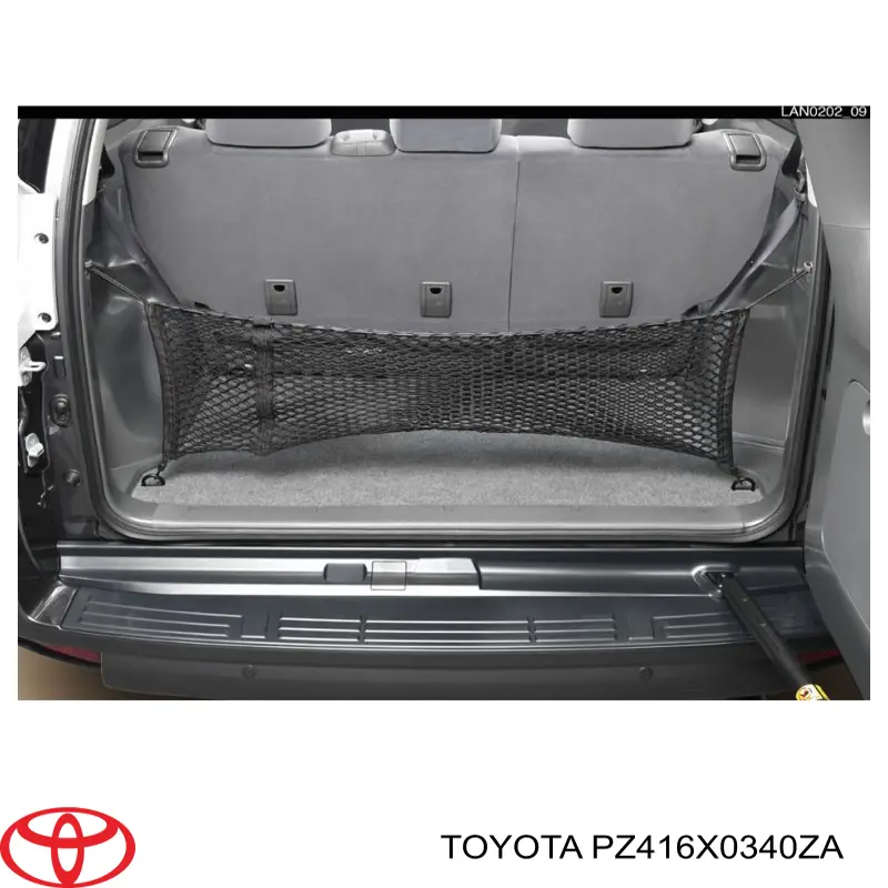 Купить PZ416X0340ZA Toyota Сетка багажного отсека