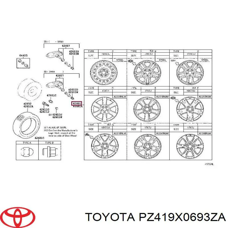 PZ419X0693ZA Toyota