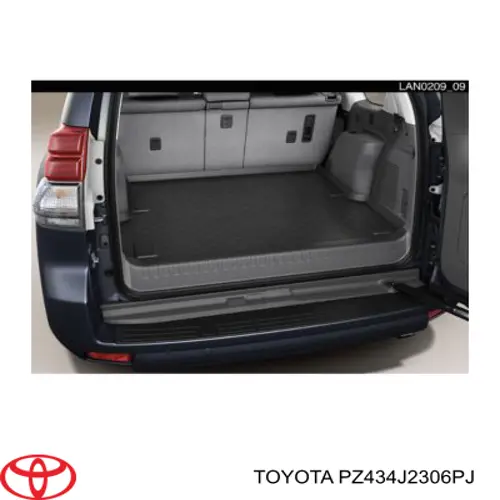 PZ434J2306PJ Toyota Коврик багажного отсека