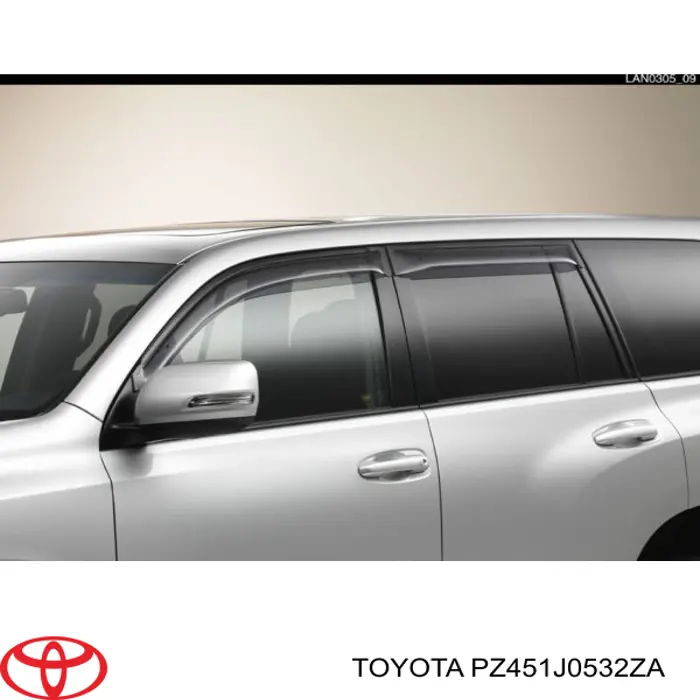 Купить PZ451J0532ZA Toyota Ветровики на стёкла