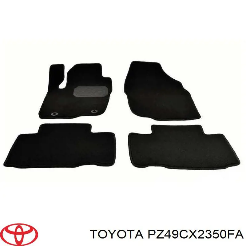 Комплект ковриков Toyota PZ49CX2350FA цена, от 71.64 USD
