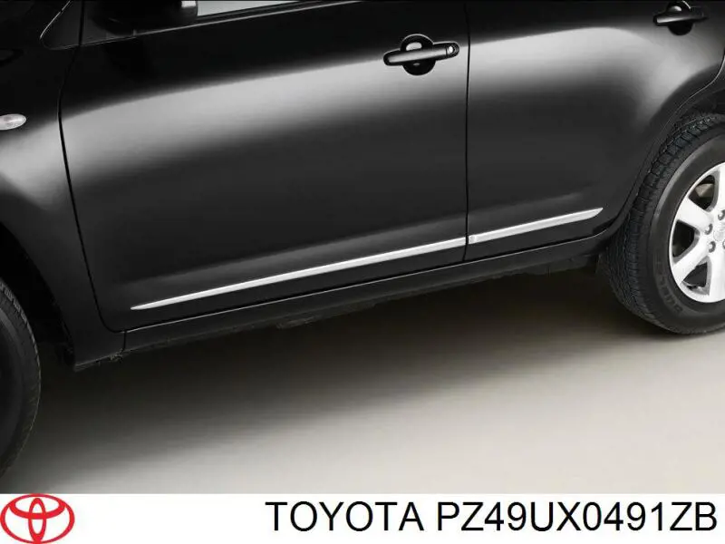 Молдинги дверей, комплект на Toyota RAV4 IV 