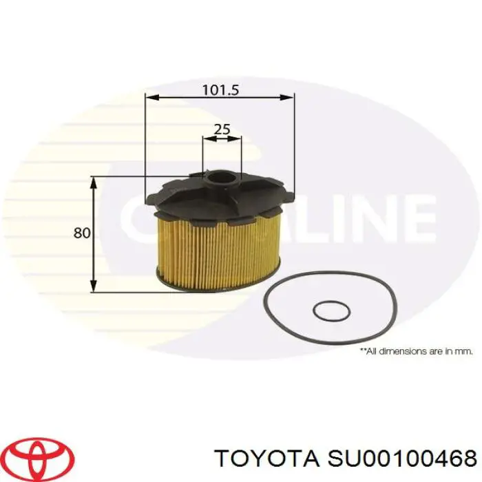 SU00100468 Toyota топливный фильтр