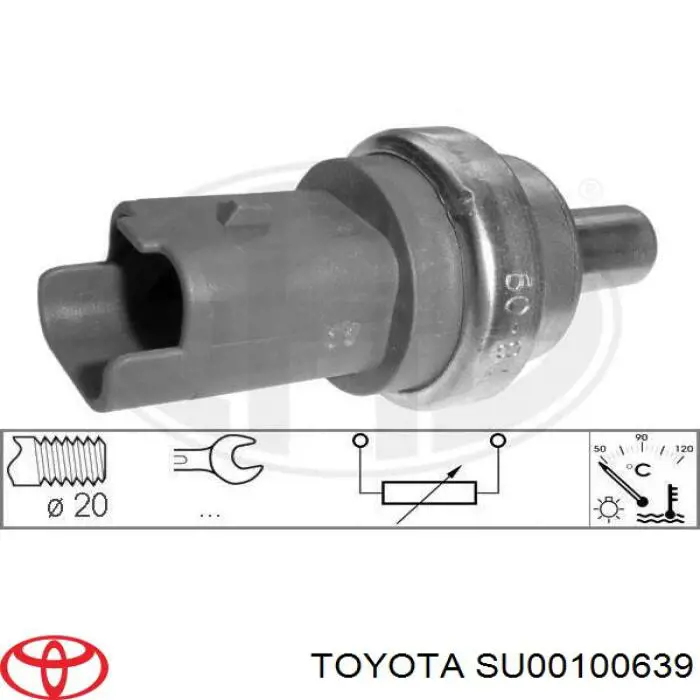 SU00100639 Toyota датчик температуры охлаждающей жидкости