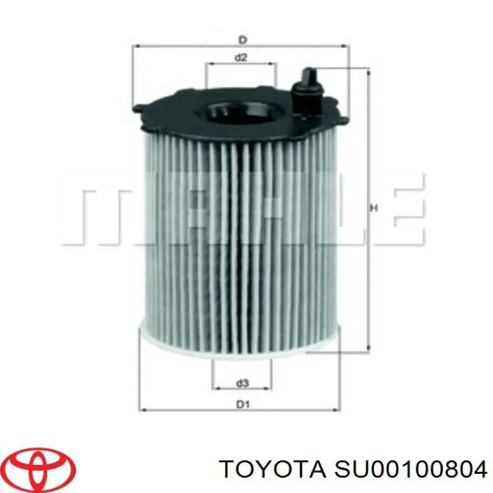 Filtro de aceite SU00100804 Toyota