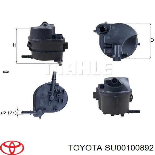 Filtro combustible SU00100892 Toyota