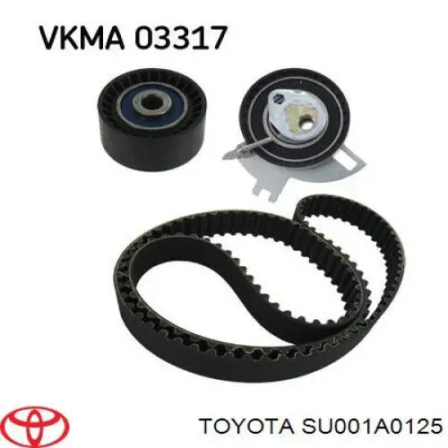 SU001A0125 Toyota correia do mecanismo de distribuição de gás, kit