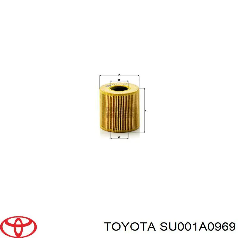 SU001A0969 Toyota Полуось передняя, правая
