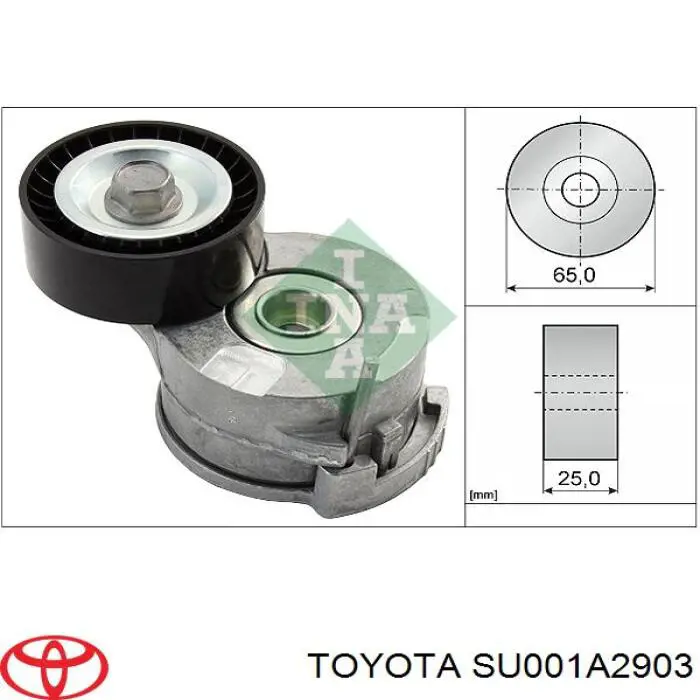 Натяжной ролик SU001A2903 Toyota
