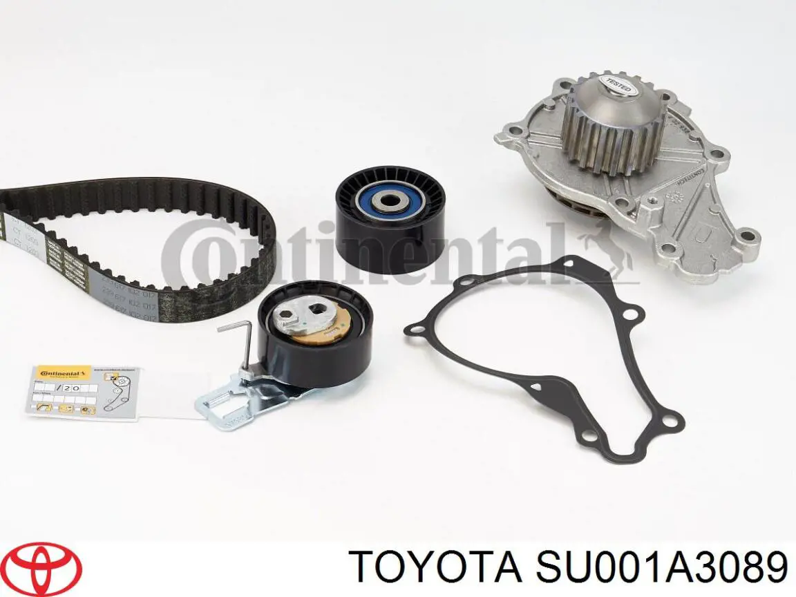 SU001A3089 Toyota correia do mecanismo de distribuição de gás, kit