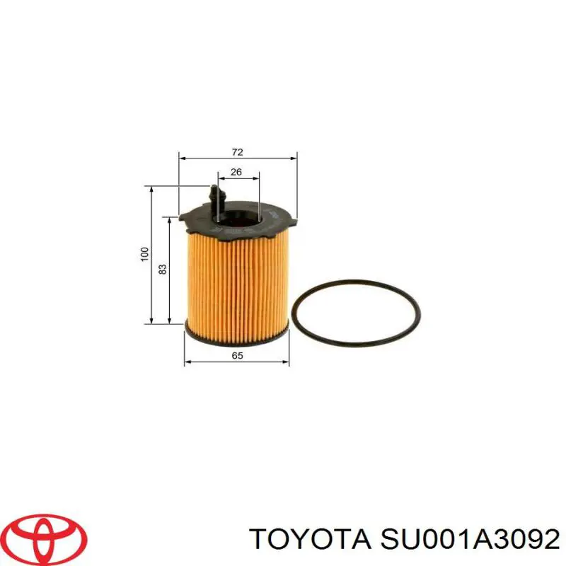 Фильтр очистки масла центробежный Toyota SU001A3092 цена, от 9.31 USD