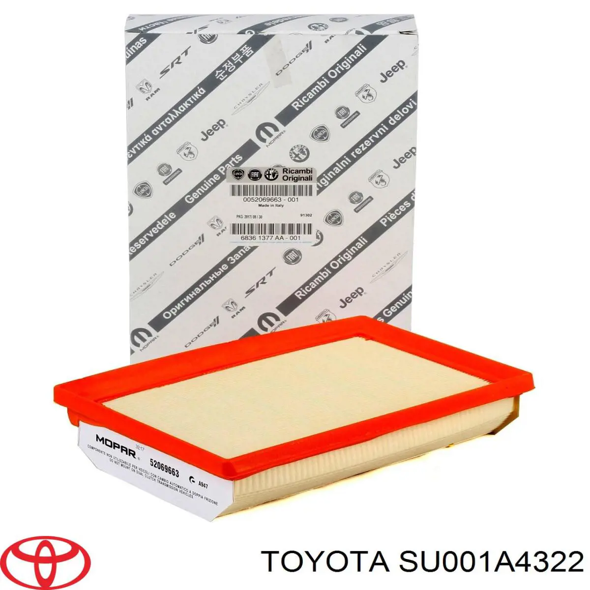 Масляный фильтр SU001A4322 Toyota