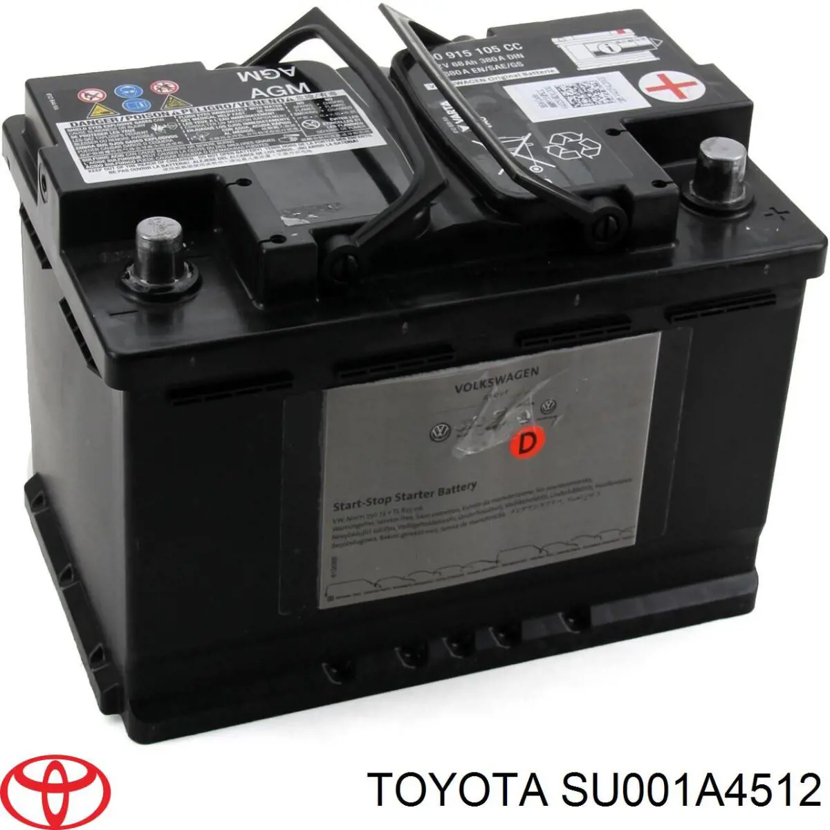 Аккумулятор автомобильный Toyota SU001A4512 цена, от 181.40 USD
