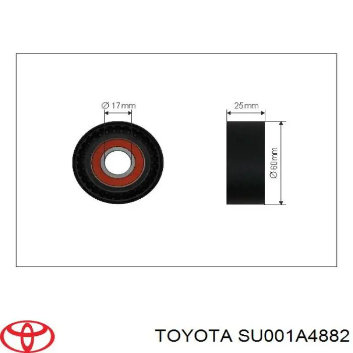 Натяжной ролик SU001A4882 Toyota