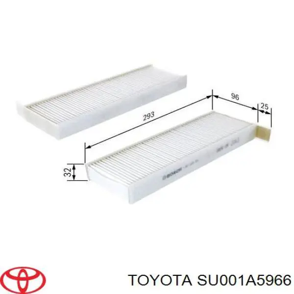 Купить SU001A5966 Toyota Фильтр салона угольный