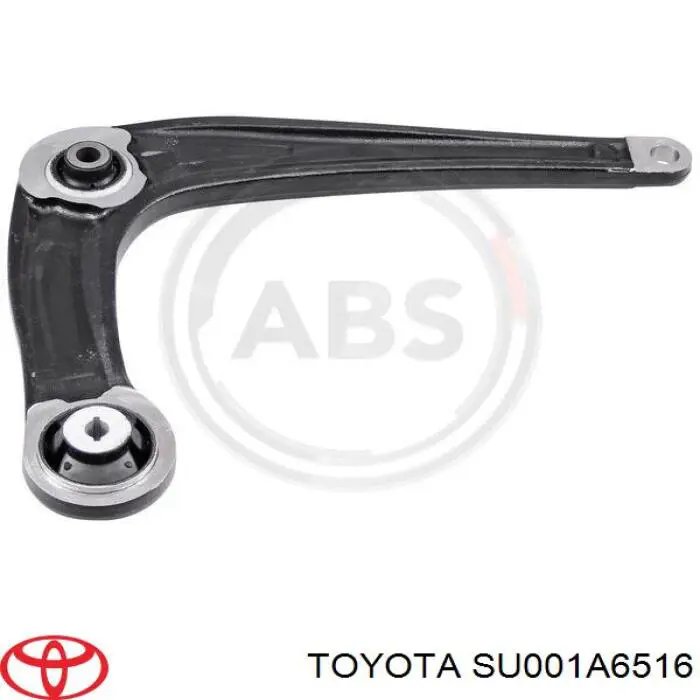 SU001A6516 Toyota braço oscilante inferior direito de suspensão dianteira