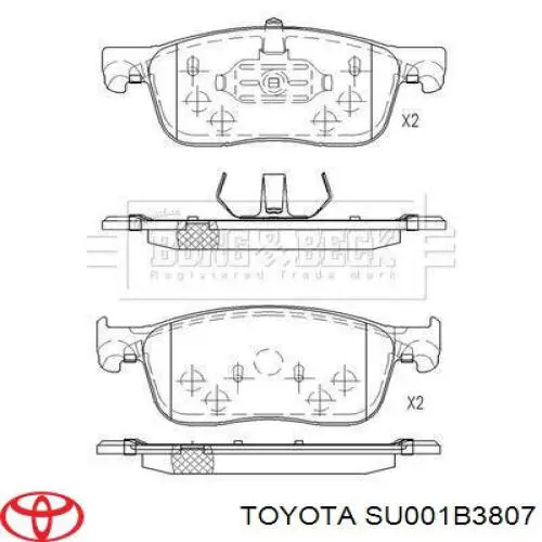  SU001B3807 Toyota