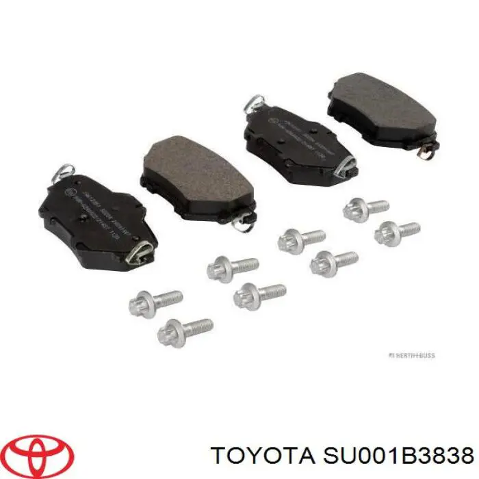 Купить SU001B3838 Toyota Колодки тормозные задние, дисковые