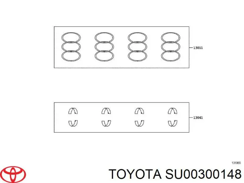 SU00300148 Toyota Шатун двигателя