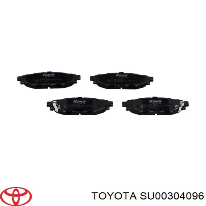 SU00304096 Toyota задние тормозные колодки