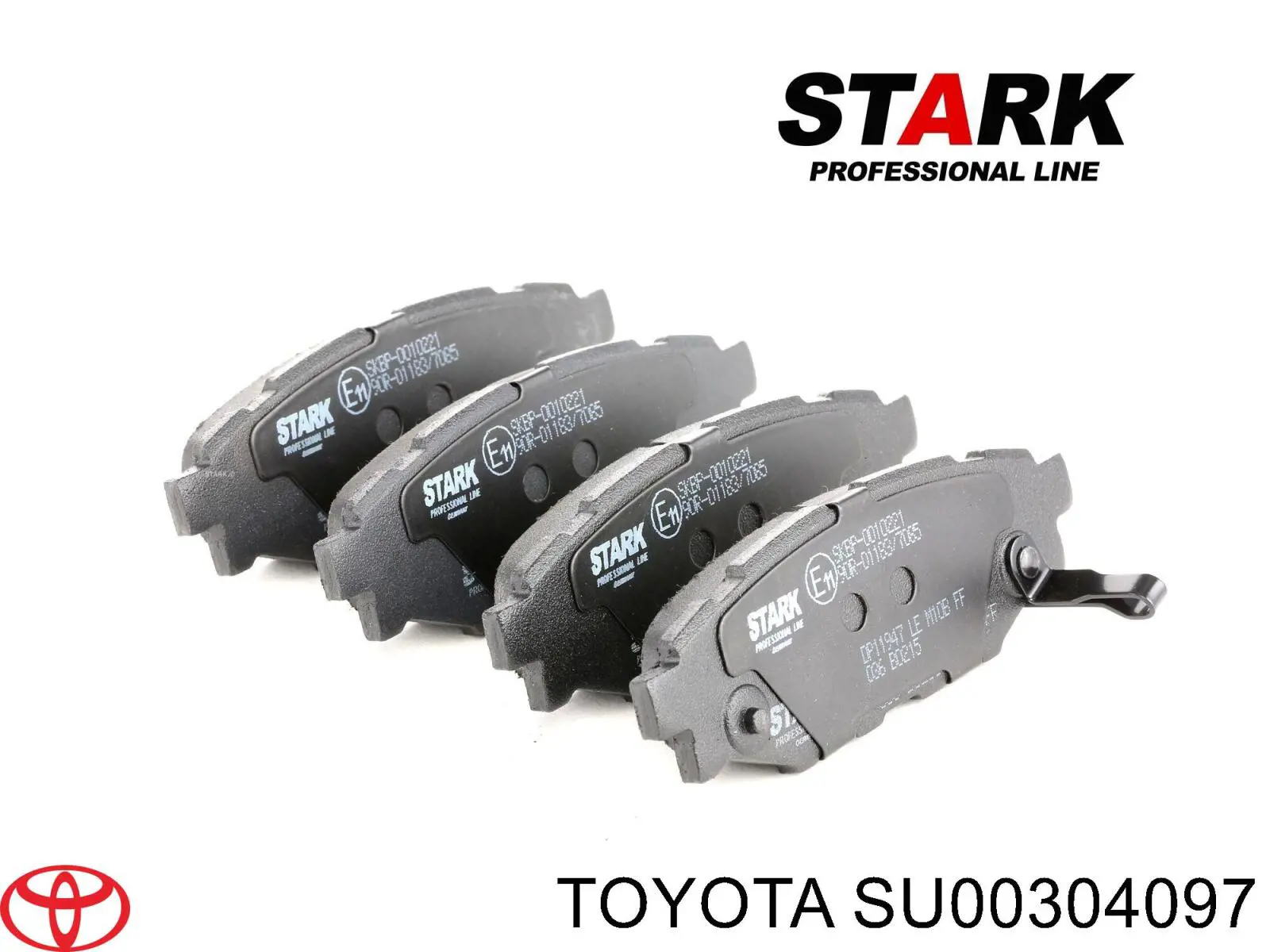 Задние тормозные колодки SU00304097 Toyota