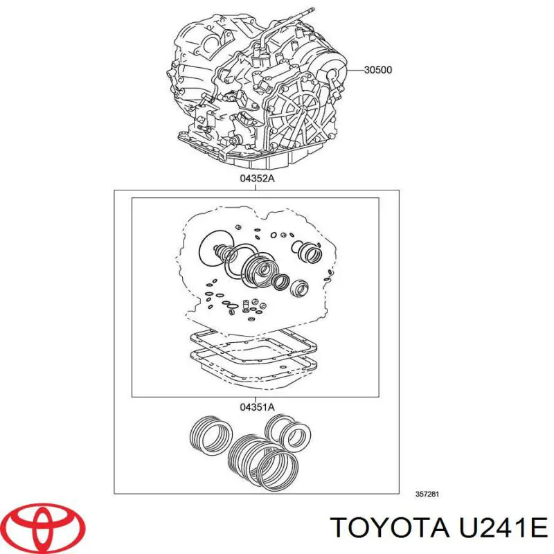 Коробка передач автомат Toyota U241E цена, от 759.28 USD