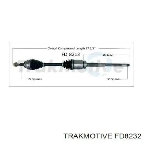 FD8232 Trakmotive/Surtrack Масляный фильтр двигателя