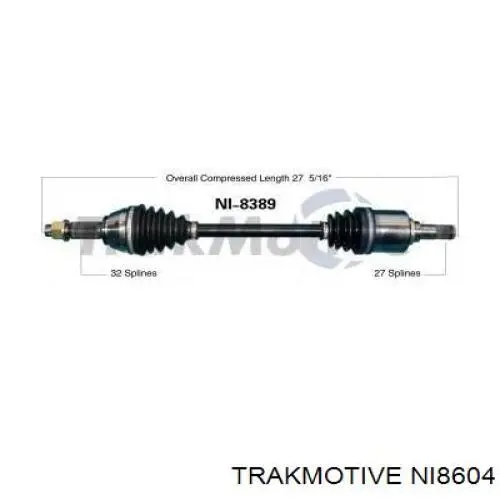 Привод передний левый Trakmotive/Surtrack NI8604 цена, от 229.76 USD