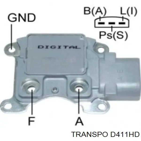 D411HD Transpo реле-регулятор генератора (реле зарядки)