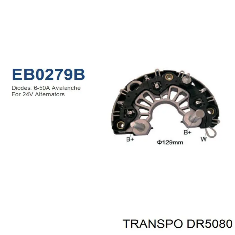 DR5080 Transpo eixo de diodos do gerador