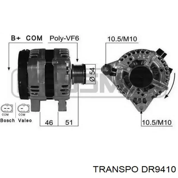 DR9410 Transpo мост диодный генератора