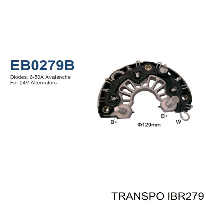 IBR279 Transpo Выпрямитель генератора