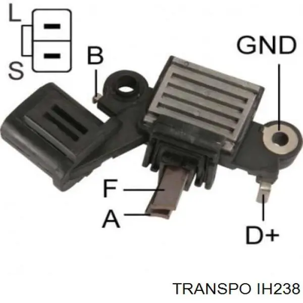 IH238 Transpo реле-регулятор генератора (реле зарядки)