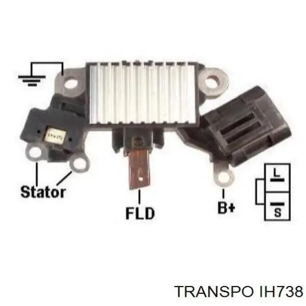 IH738 Transpo реле-регулятор генератора (реле зарядки)