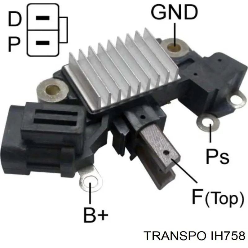 IH758 Transpo реле-регулятор генератора (реле зарядки)