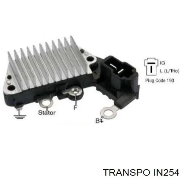 IN254 Transpo реле-регулятор генератора (реле зарядки)