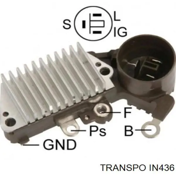 IN436 Transpo реле-регулятор генератора (реле зарядки)