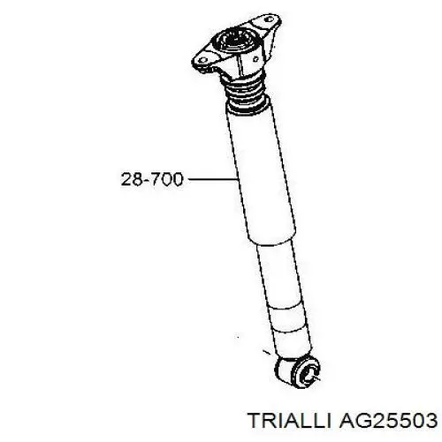 Амортизатор задний 562204 Daco