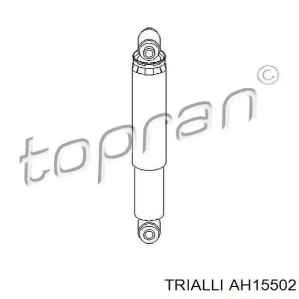 Amortiguador trasero AH15502 Trialli