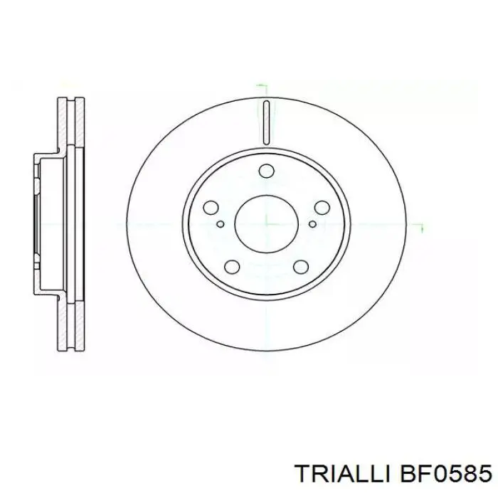 Задний тормозной шланг BF0585 Trialli