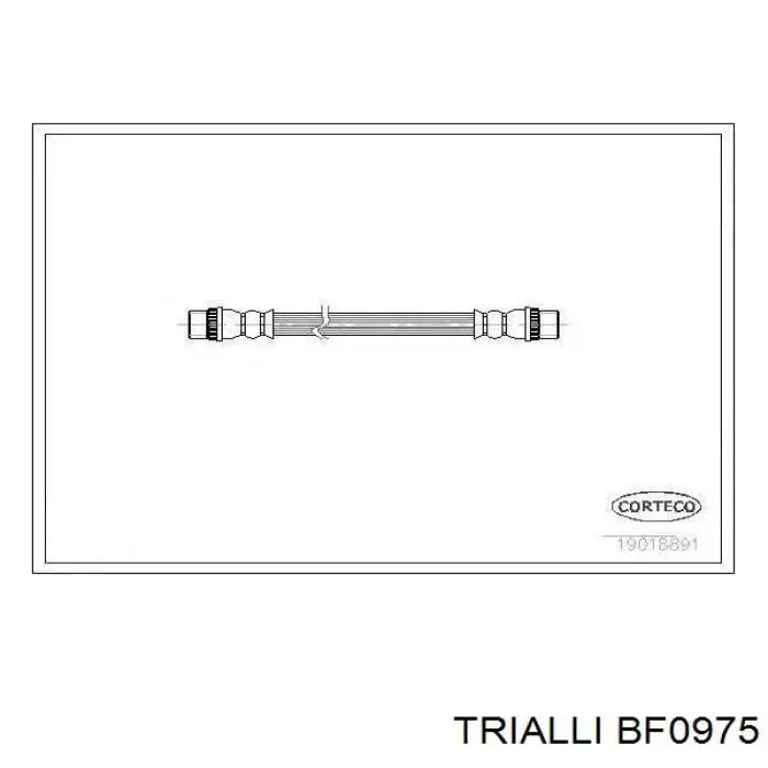 Tubo flexible de frenos trasero BF0975 Trialli