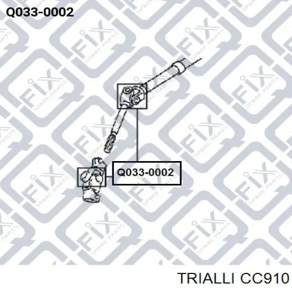 CC910 Trialli cruzeta do mecanismo de direção