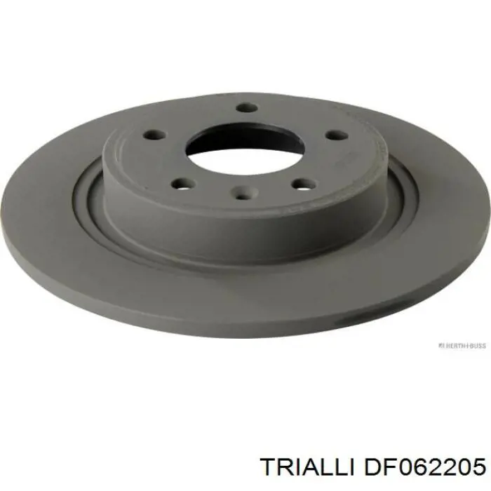 Disco de freno trasero DF062205 Trialli